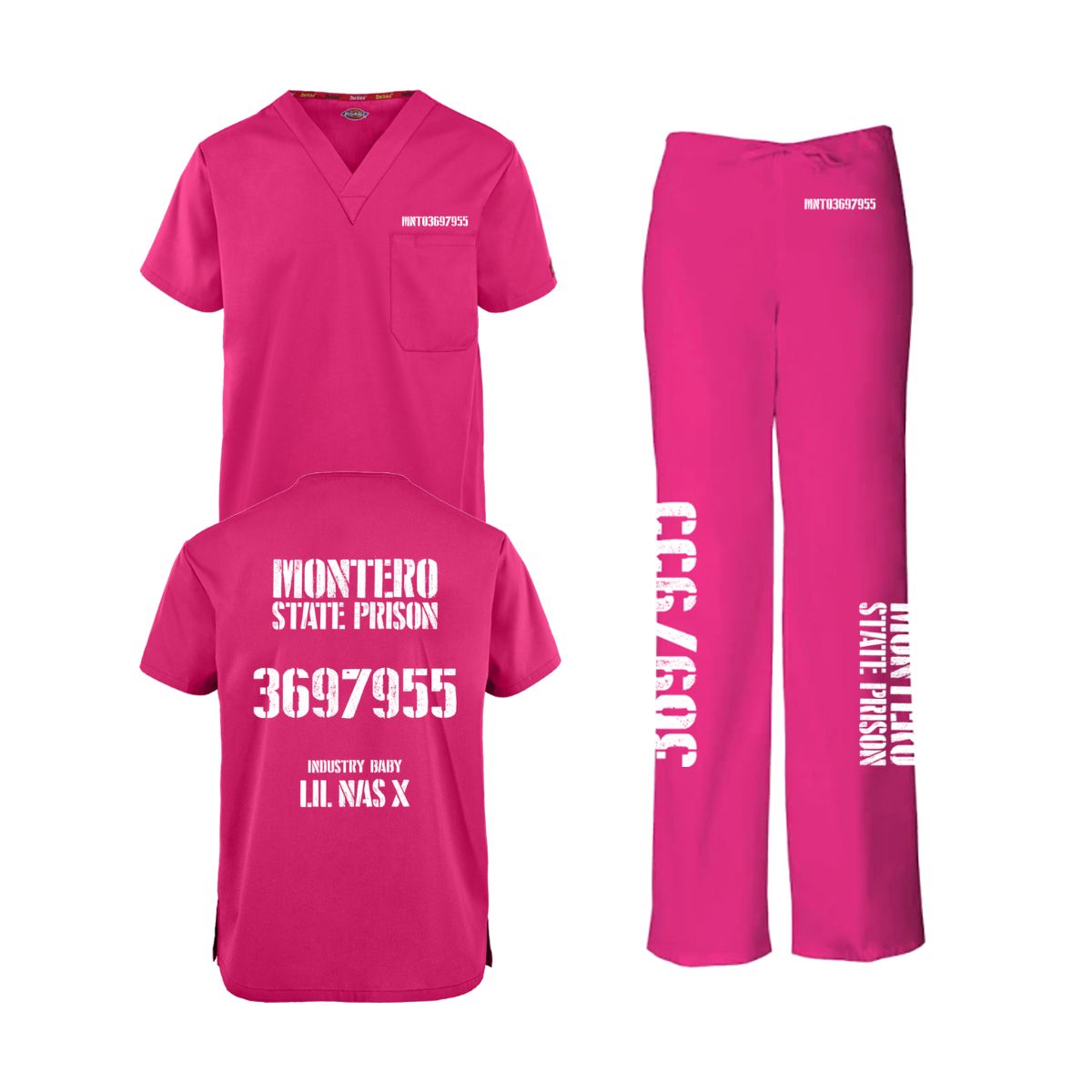 Industry Baby Hot Pink Scrub Set